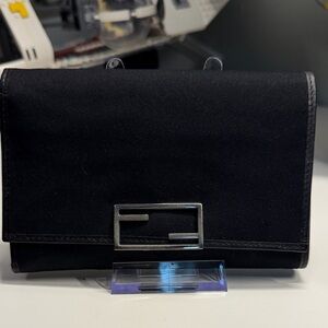 Fendi Black Travel Wallet